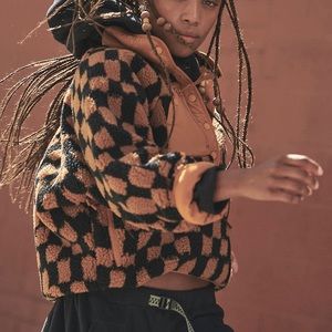 Free people: Hit the slopes printed pull over (toasted coconut combo)